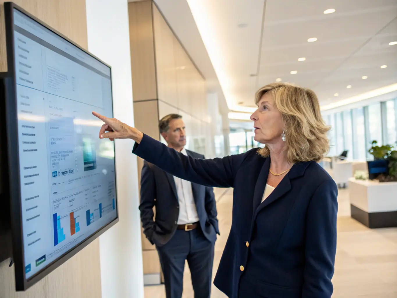 An image of a financial advisor analyzing investment charts on a digital tablet, symbolizing strategic investment planning.